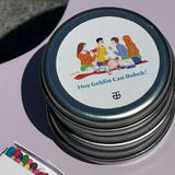 Sticker ile Kişiselleştirilebilir XSmall Teneke Format Mum