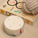 No.7 Indian Sandalwood Glass Candle Cylinder