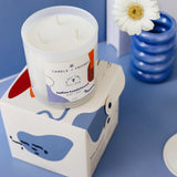 No.7 Indian Sandalwood Glass Candle Large