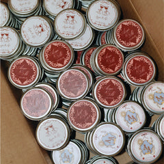 Customizable XSmall Tin Format Candle with Sticker