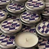 Customizable XSmall Tin Format Candle with Sticker