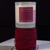 No.3 Spice Bazaar Luxury  Glass Candle Standart