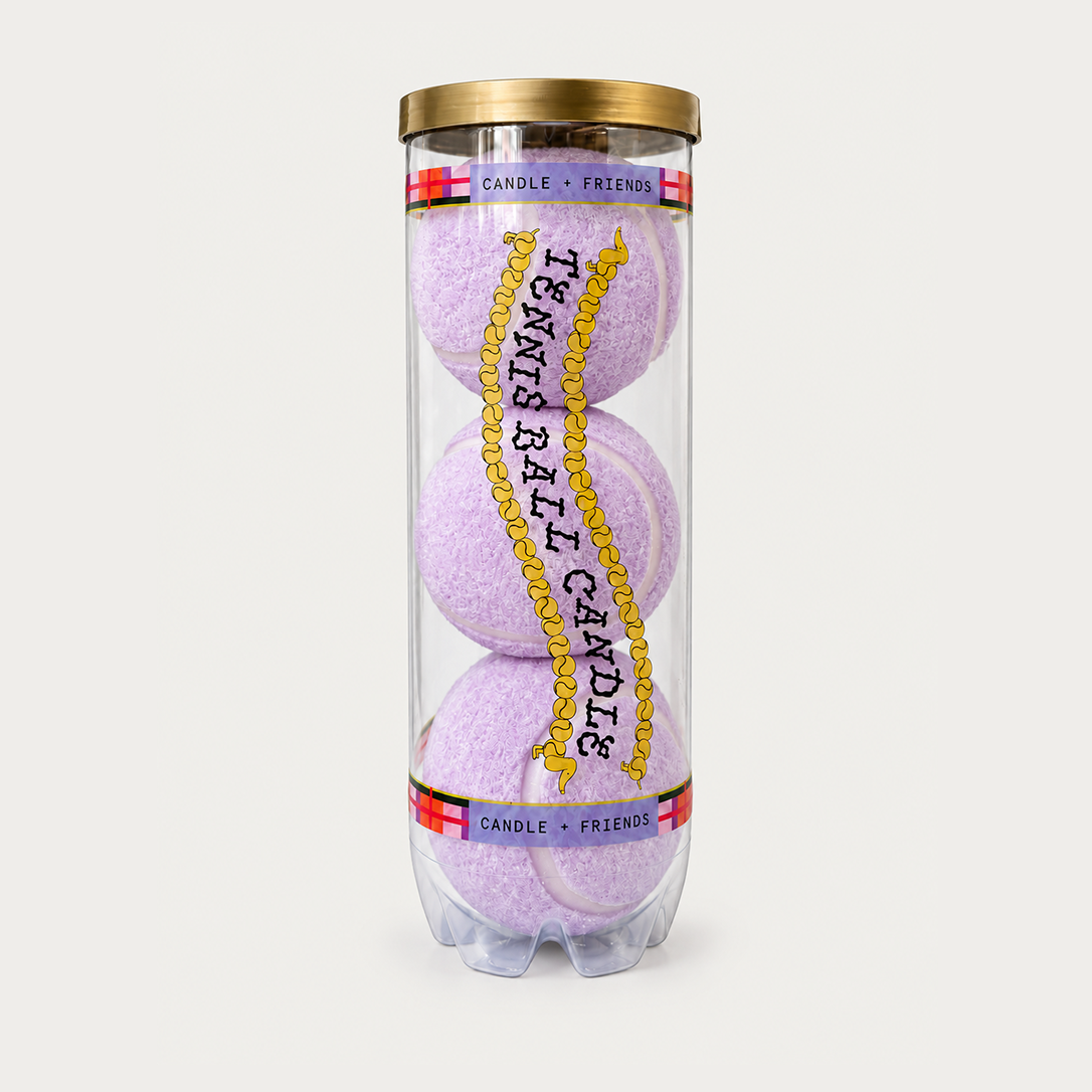 Kokulu Üçlü Tenis Topu Mum