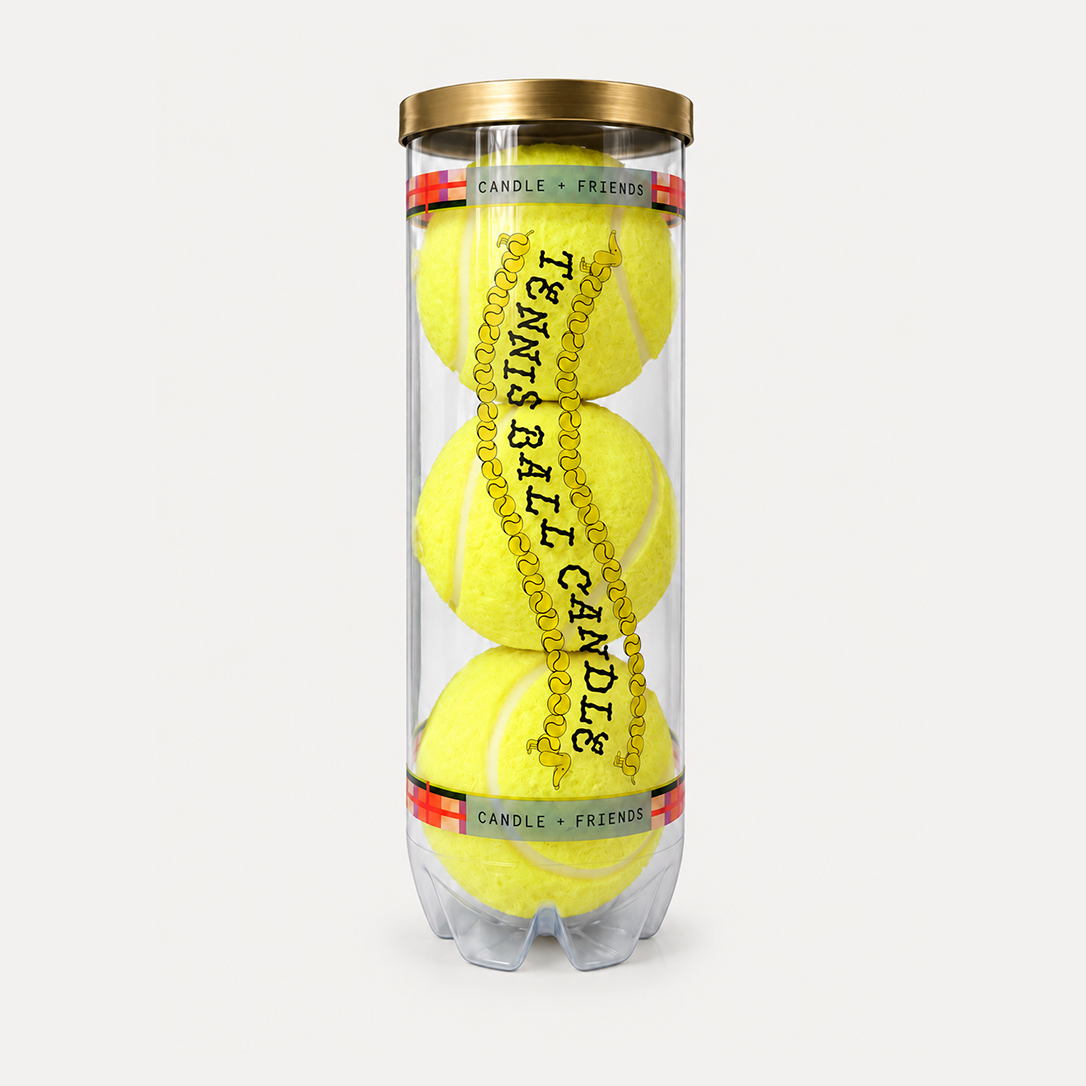 Kokulu Üçlü Tenis Topu Mum