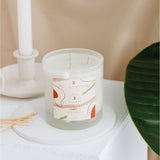 No.2 Red Iris Glass Candle Large  
