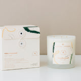 No.4 White Patchouli Glass Candle Large 