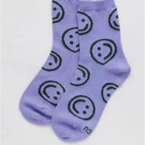 Crew Socks - Lavender Happy